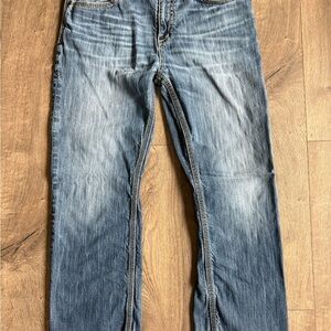 BKE Men's Straight Jeans in Light Blue Wash